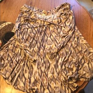 Free People off the shoulder long sleeve shirt